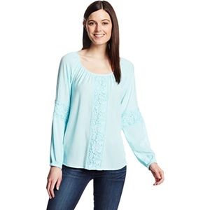 Lilly Pulitzer Briony Top Size Large Turquoise